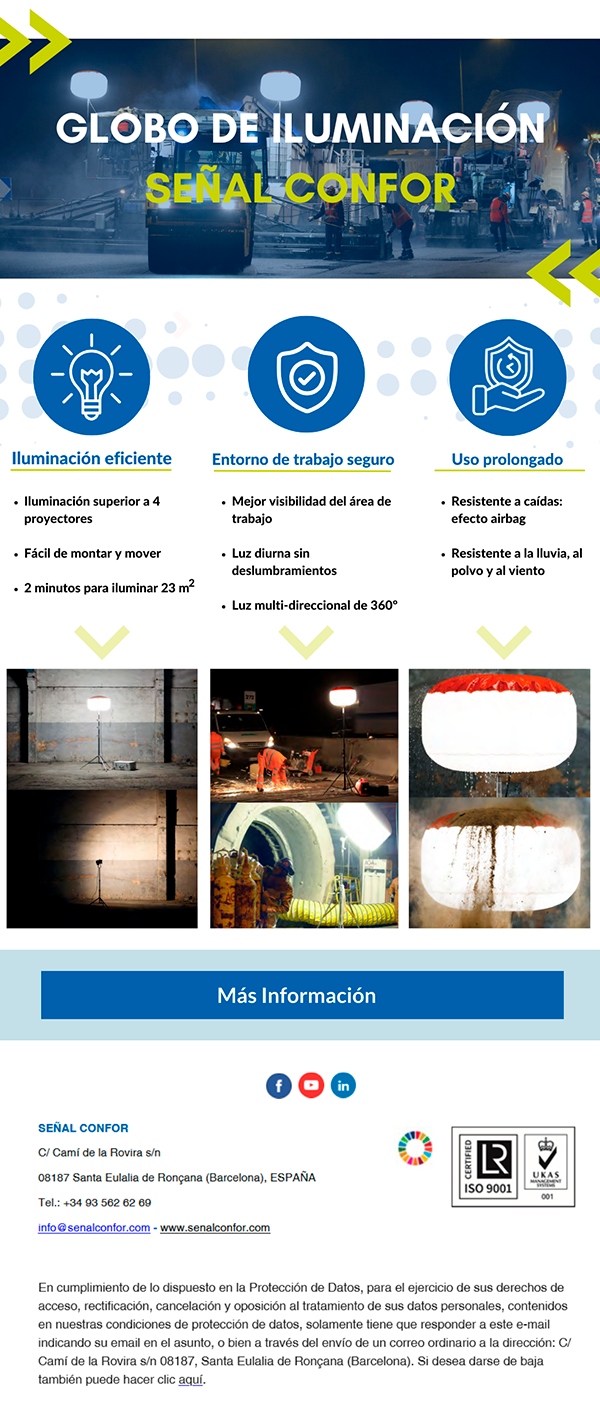 SENALCONFOR.COM - GLOBOS ILUMINACIÓN