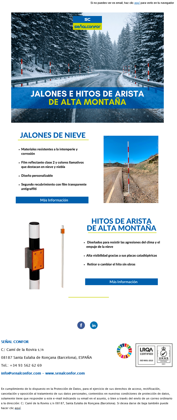 SENALCONFOR.COM - HITOS Y JALONES