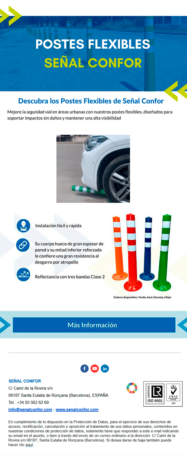 SENALCONFOR.COM - POSTES FLEXIBLES