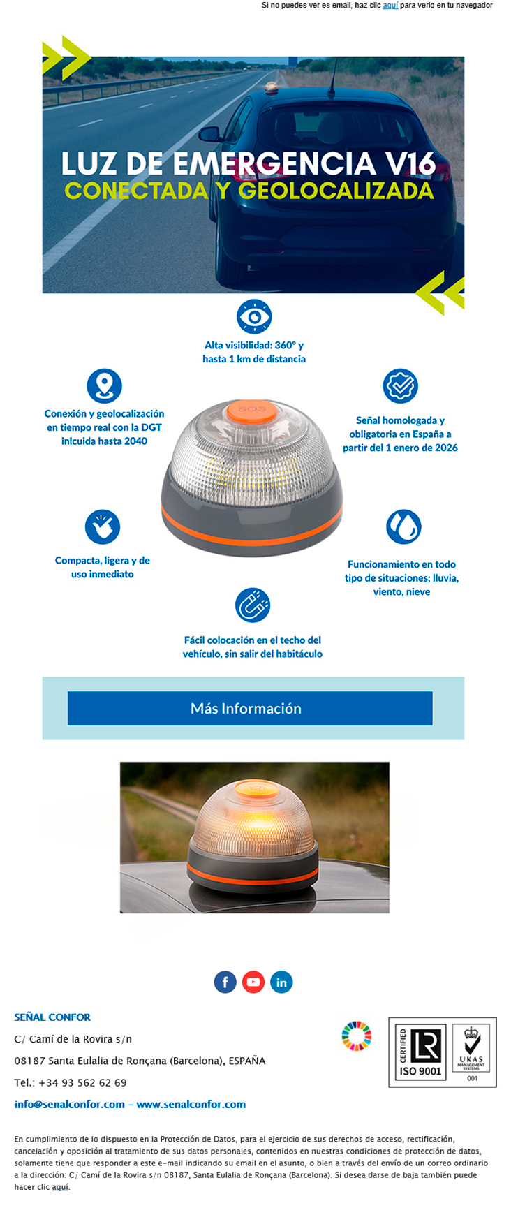 SENALCONFOR.COM - LUZ DE EMERGENCIA V16