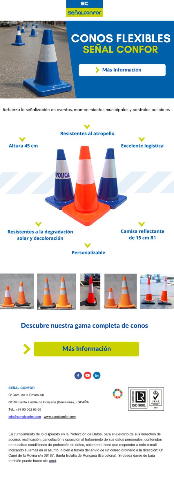SENALCONFOR.COM - CONOS FLEXIBLES